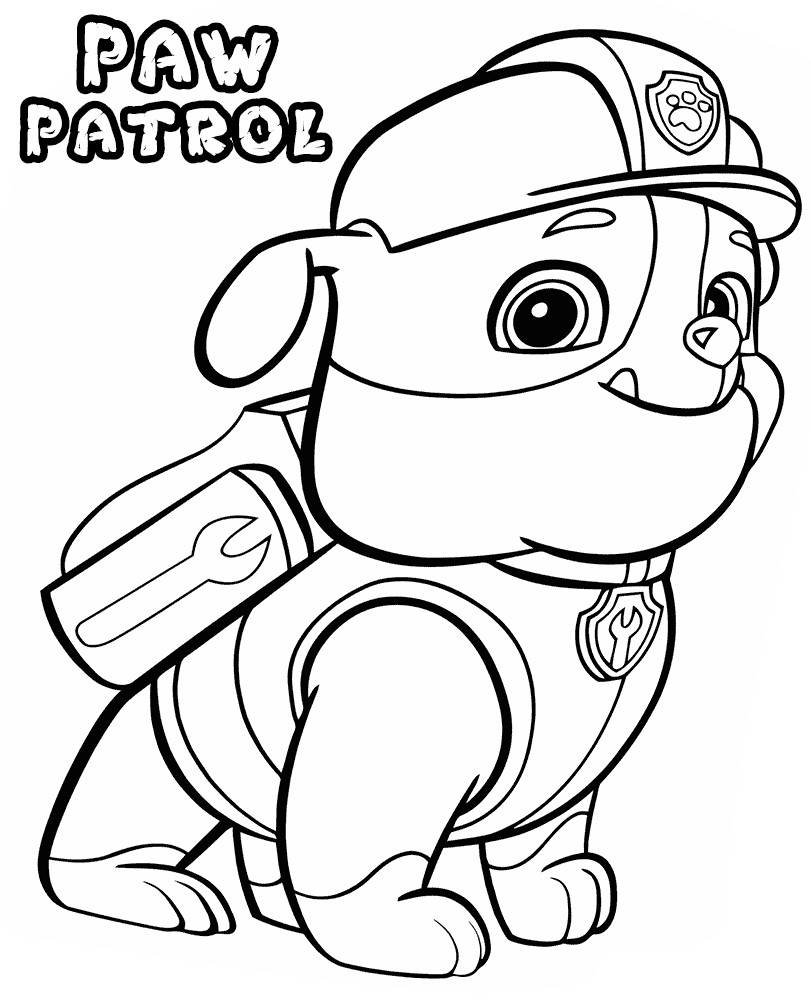 Printable Coloring Pages Paw Patrol
 Paw patrol coloring pages