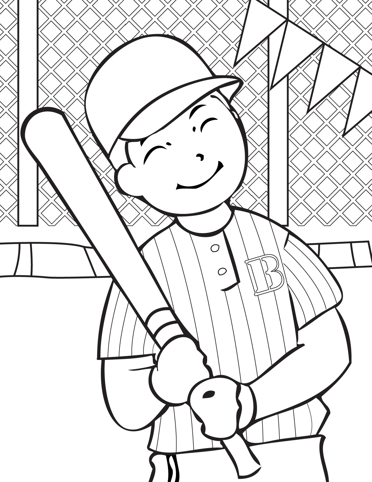 Printable Coloring Sheets For Boys
 Free Printable Baseball Coloring Pages for Kids Best
