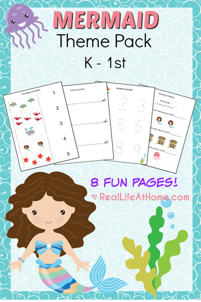 Printable Crafts For Preschoolers
 Mermaid Printables Packet for Preschoolers