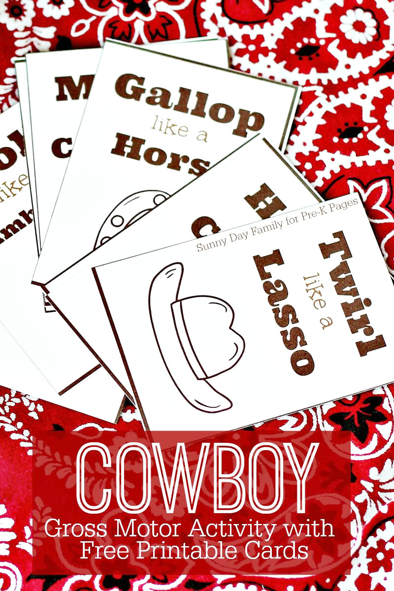 Printable Crafts For Preschoolers
 Cowboy Gross Motor Activity Pre K Pages