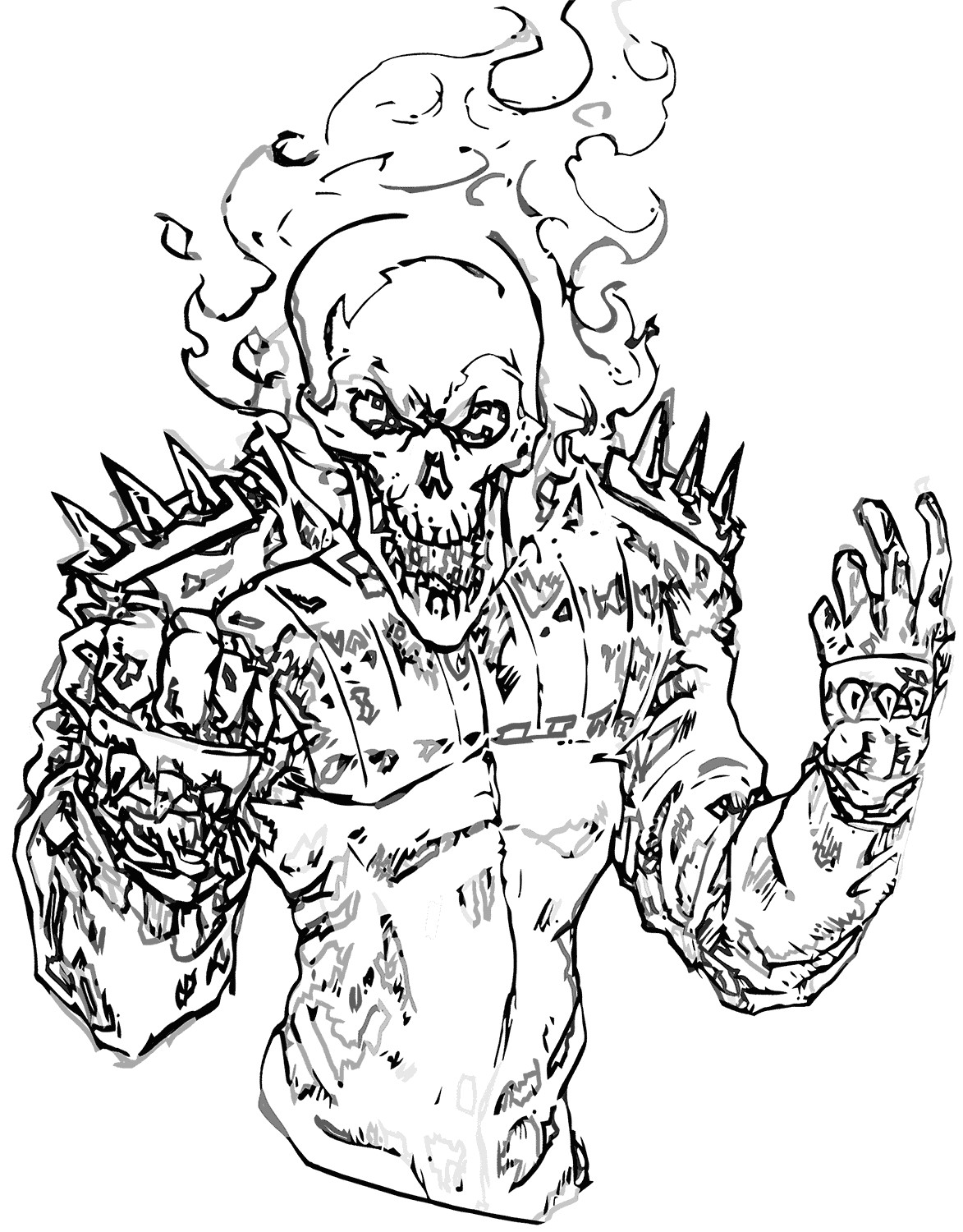 Printable Detailed Coloring Pages
 Ghost Rider coloring pages to and print for free