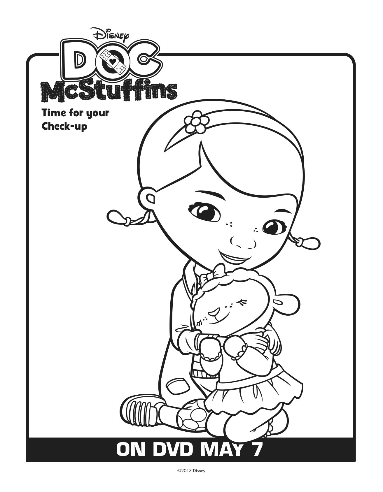 Printable Doc Mcstuffins Coloring Pages
 Free Doc McStuffins Printables Download Here Lady and
