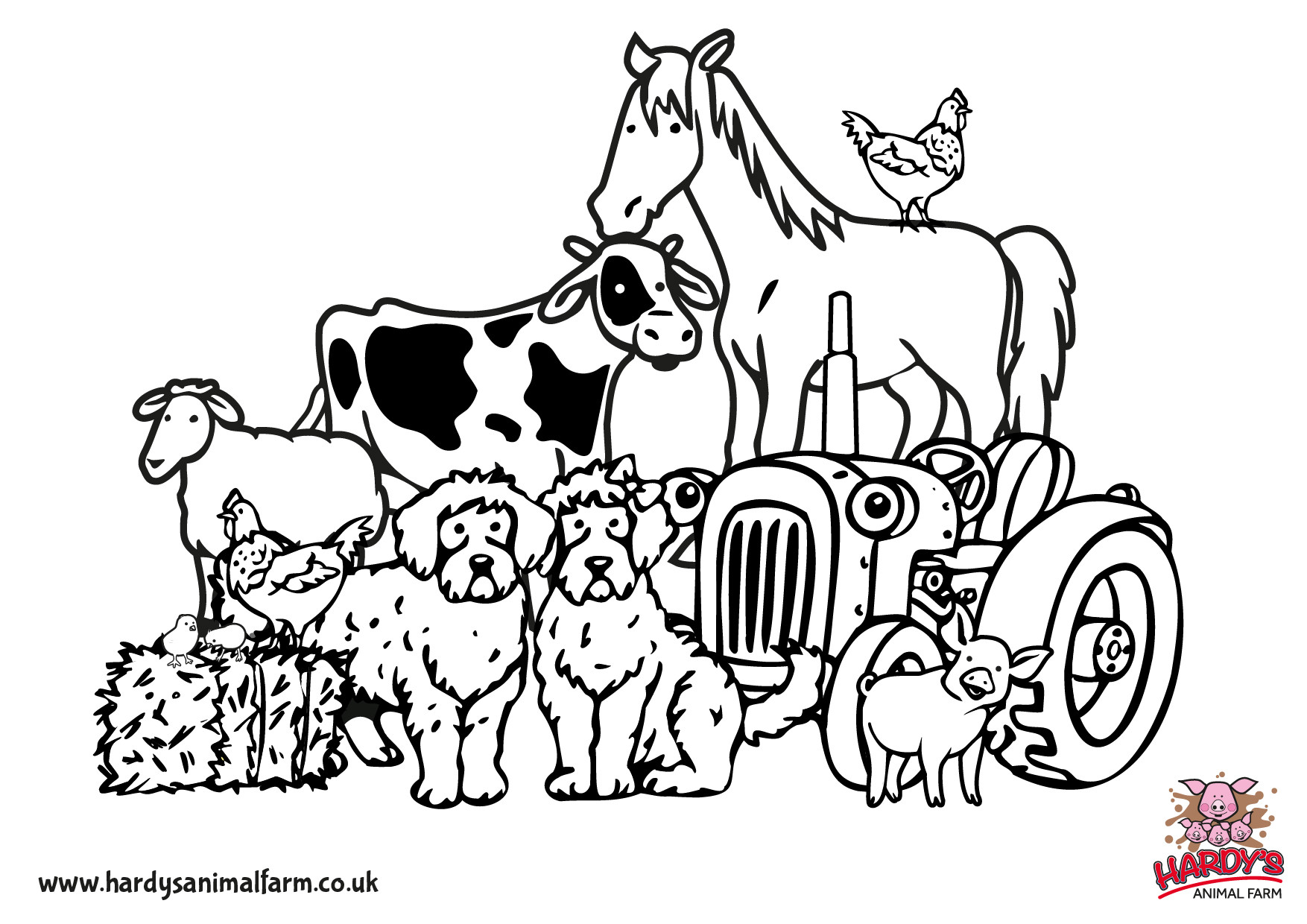 Printable Farm Coloring Pages
 Colouring Pages Hardys Animal Farm