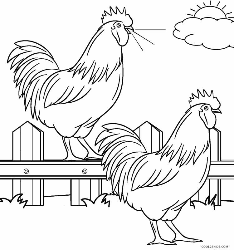 Printable Farm Coloring Pages
 Free Printable Farm Animal Coloring Pages For Kids
