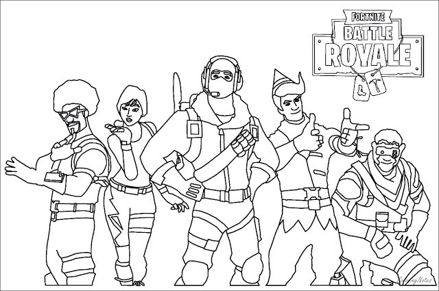 Printable Fortnite Coloring Pages
 Fortnite Coloring Pages Battle Royale