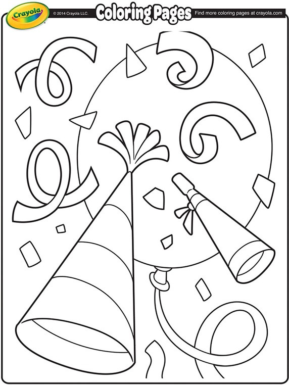 Printable New Years Coloring Pages
 New Year s Confetti Coloring Page