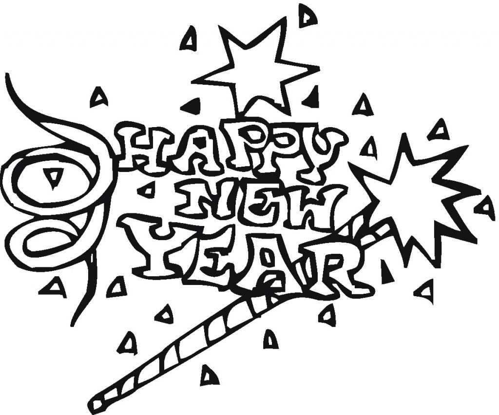 Printable New Years Coloring Pages
 Free Printable New Years Coloring Pages For Kids