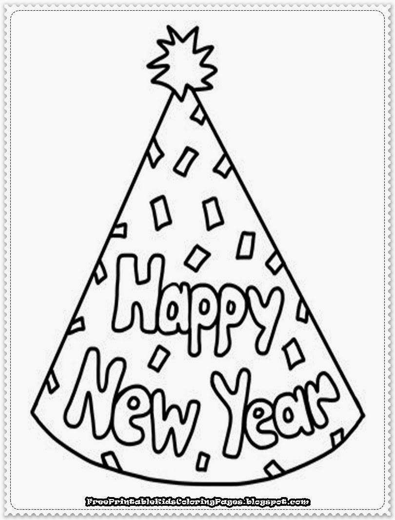 Printable New Years Coloring Pages
 New Year Printable Coloring Pages Free Printable Kids
