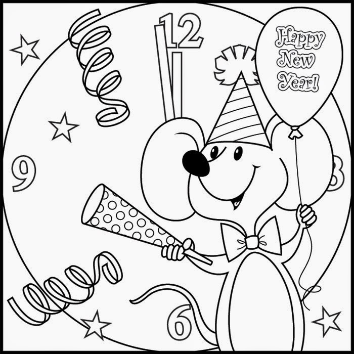 Printable New Years Coloring Pages
 The Holiday Site Happy New Year s Coloring pages