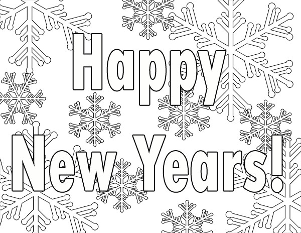 Printable New Years Coloring Pages
 Free Printables & Activities for a Family New Years Party