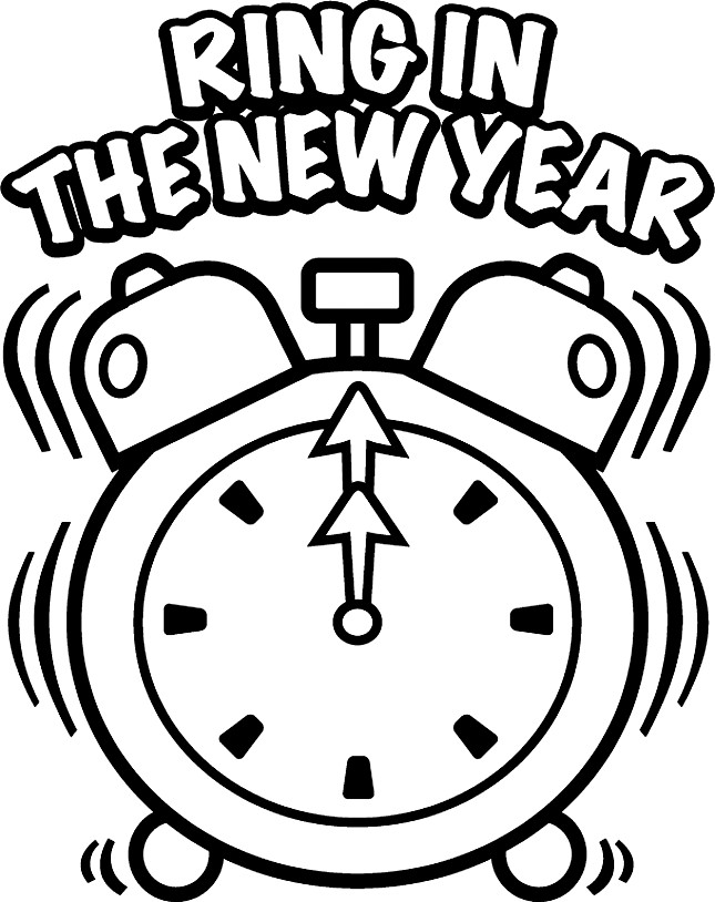 Printable New Years Coloring Pages
 New Year Coloring Pages New Year Celebration Coloring
