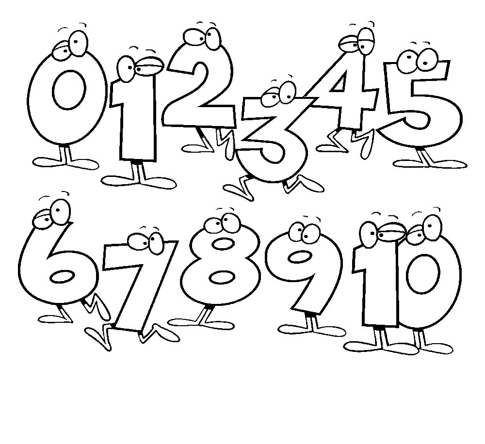 Printable Number Coloring Pages
 Free Printable Number Coloring Pages For Kids