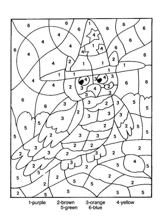 Printable Number Coloring Pages
 Free Printable Color by Number Coloring Pages Best