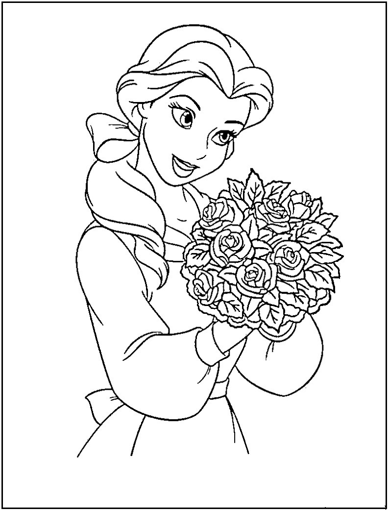 Printable Princess Coloring Pages
 Disney Princess coloring pages Free Printable