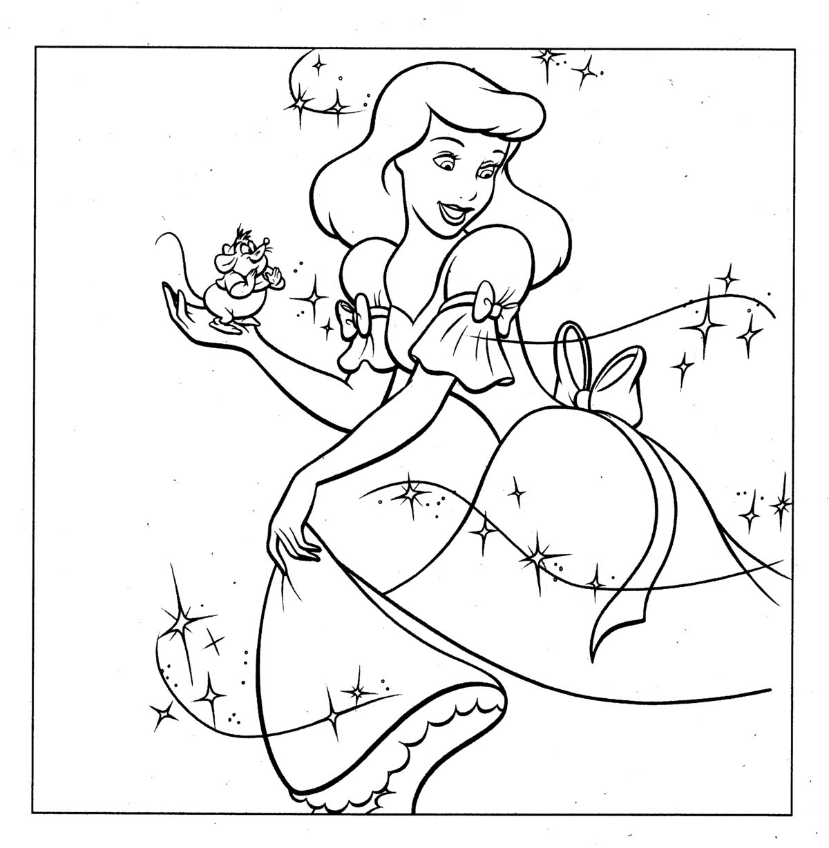 Printable Princess Coloring Pages
 Princess Cinderella Coloring Pages Ideas