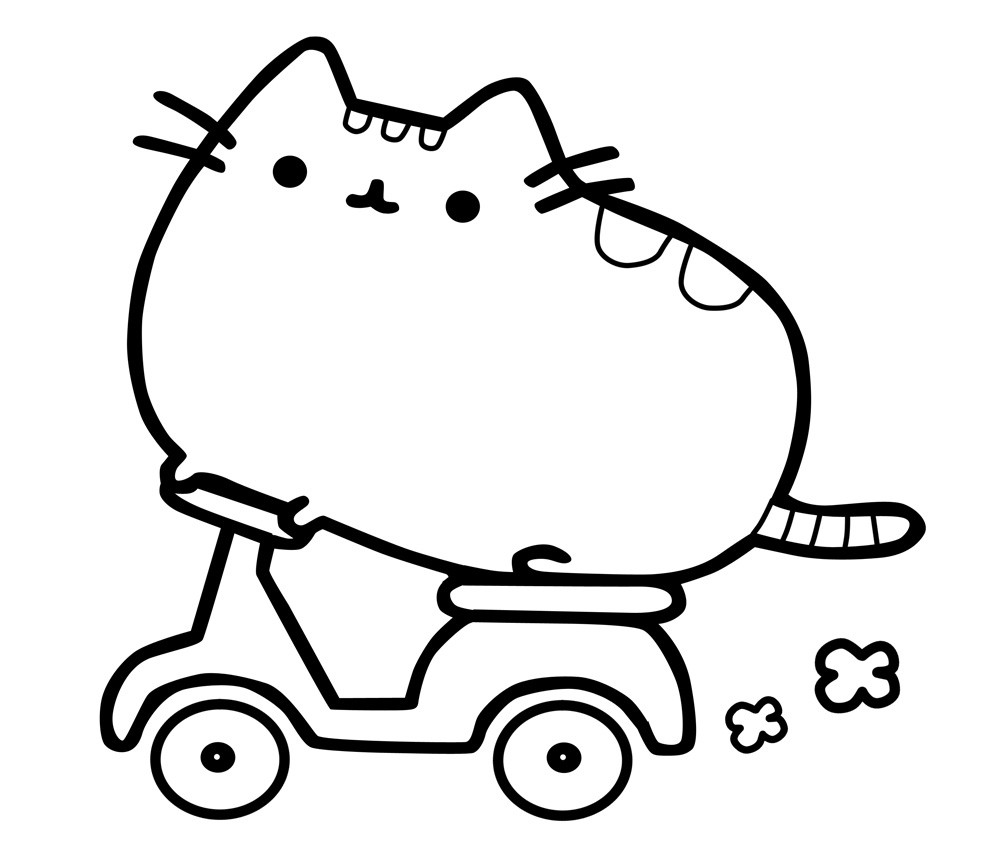 Printable Pusheen Coloring Pages
 Coloring Pages Pusheen