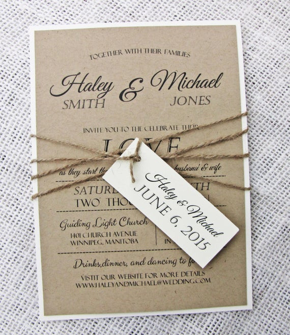 Printable Rustic Wedding Invitations
 Items similar to Rustic Wedding Invitation Diy Printable