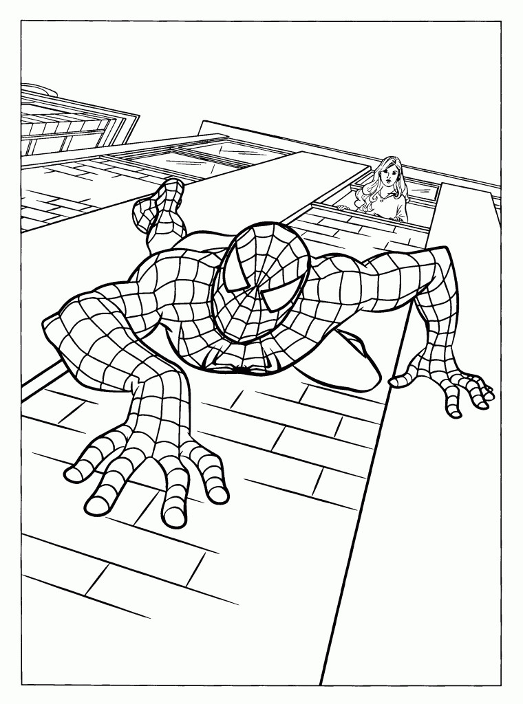 Printable Spiderman Coloring Pages
 Free Printable Spiderman Coloring Pages For Kids