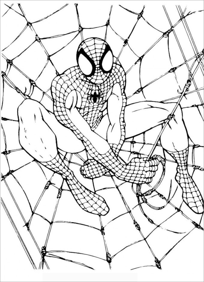 Printable Spiderman Coloring Pages
 30 Spiderman Colouring Pages Printable Colouring Pages