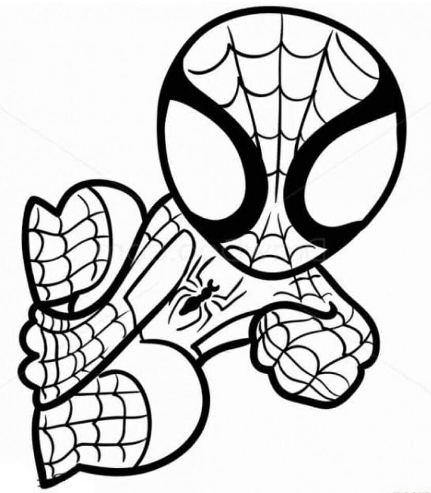 Printable Spiderman Coloring Pages
 Spider Man Coloring Page