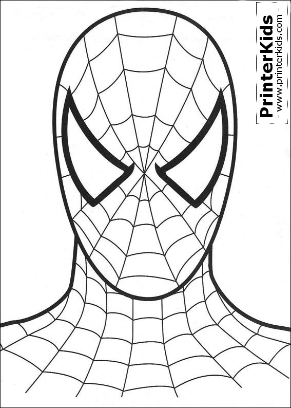 Printable Spiderman Coloring Pages
 Printable Spiderman Mask Spiderman Coloring Page Baby Face
