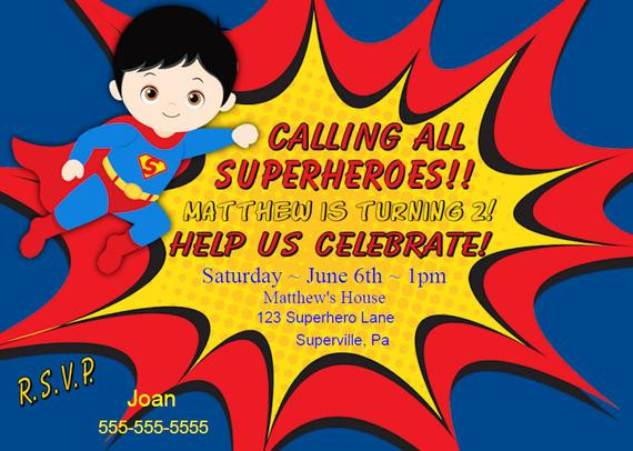 Printable Superhero Birthday Invitations
 Superman Invitation Instant Download Superhero Birthday