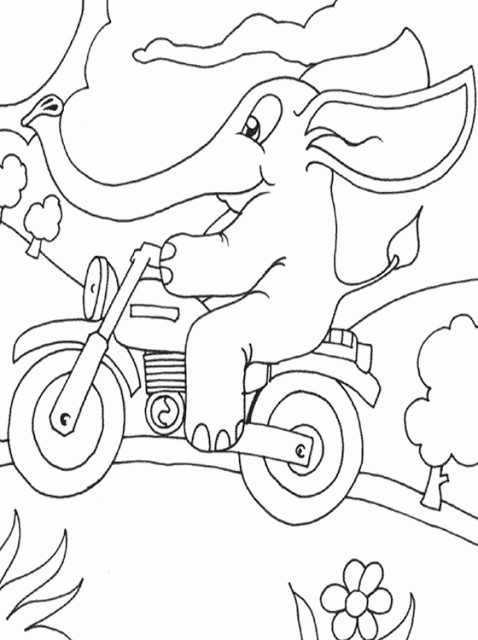 Printable Toddler Coloring Pages
 Kids Page Elephant Coloring Pages