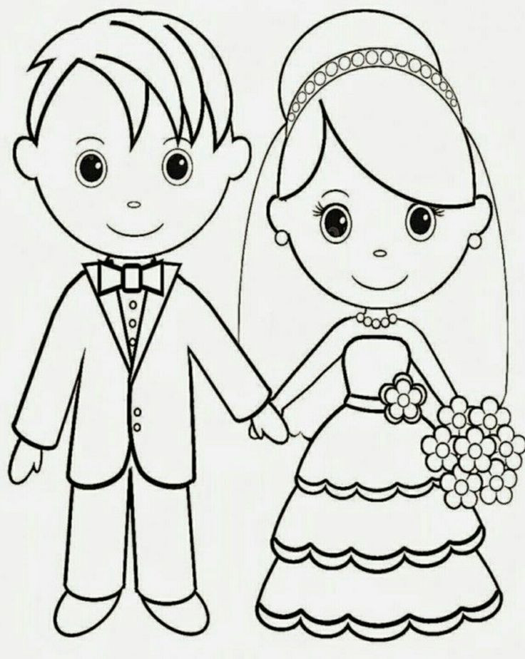 Printable Wedding Coloring Pages
 12 best Wedding Coloring Pages images on Pinterest