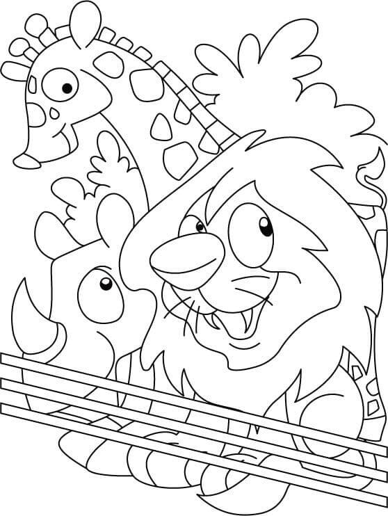 Printable Zoo Animal Coloring Pages
 Free Printable Zoo Coloring Pages For Kids