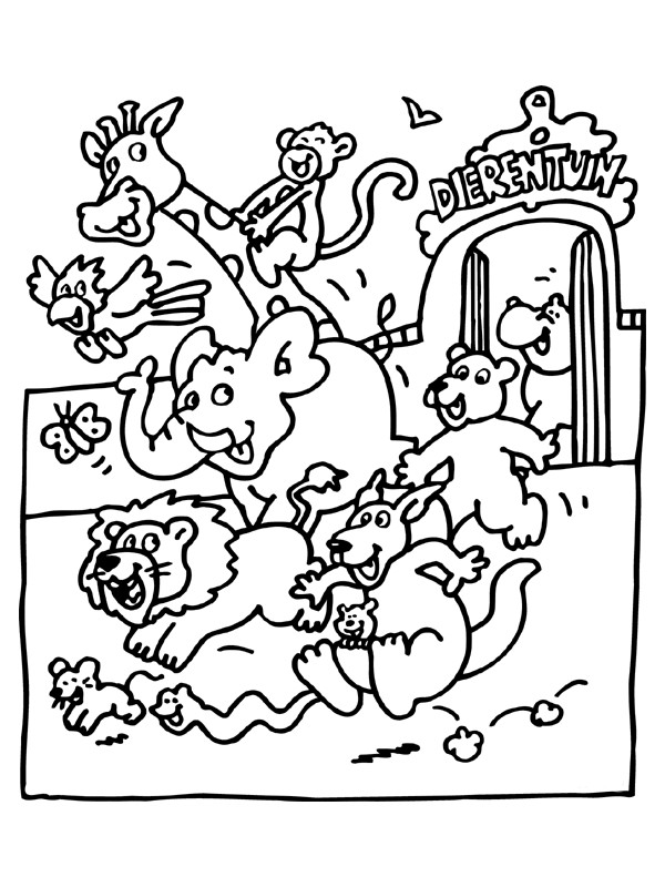 Printable Zoo Animal Coloring Pages
 Free Printable Zoo Coloring Pages For Kids