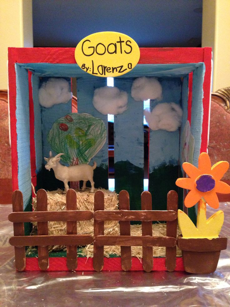 Project For Preschoolers
 Goat on a farm Kindergarten project