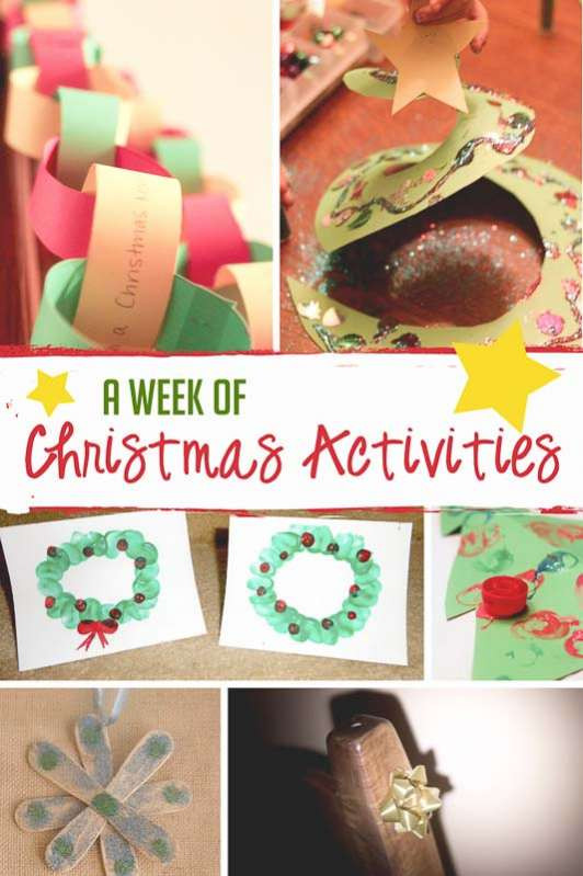 Projects To Do With Kids
 A Week of Christmas Activities for the Kids