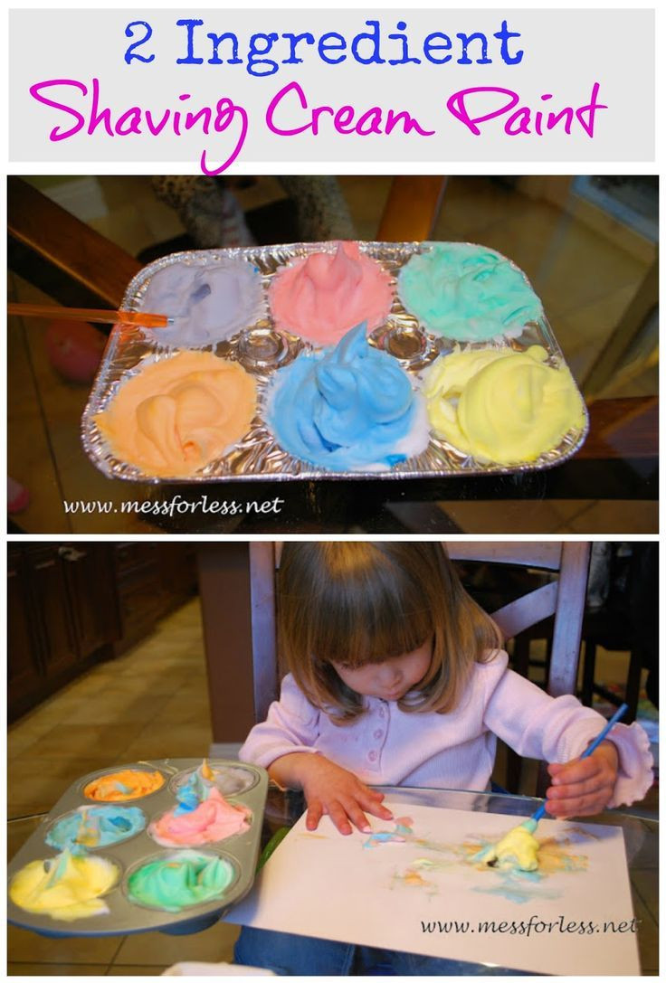 Projects To Do With Kids
 2 Ingre nt Shaving Cream Paint you won t believe how