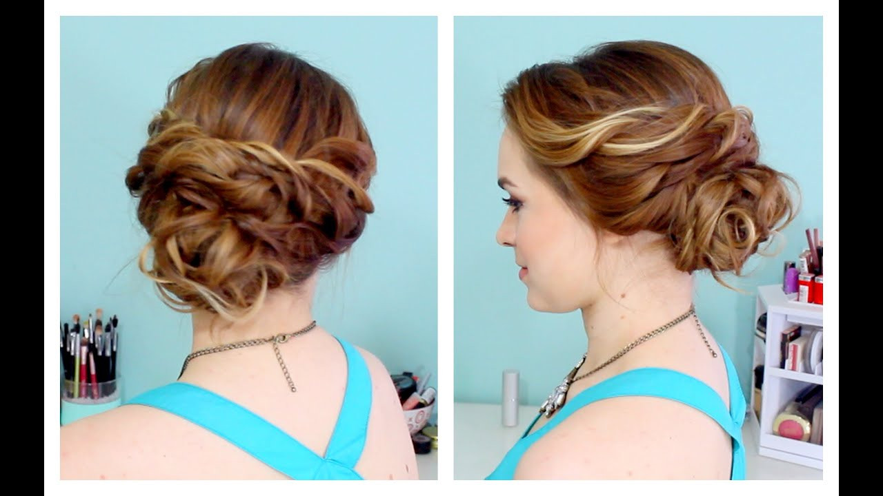 Prom Hairstyles To The Side
 Quick Side Updo for Prom or Weddings D