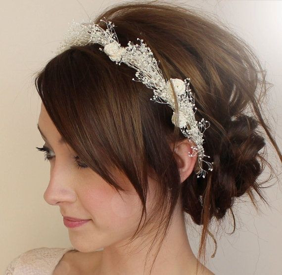 Prom Hairstyles With Headband
 56 best images about Lace Headbands on Pinterest