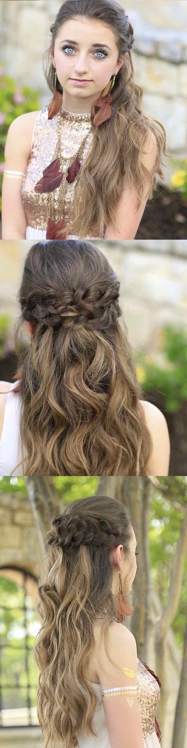 Prom Half Up Hairstyles
 25 Easy Half Up Half Down Hairstyle Tutorials For Prom