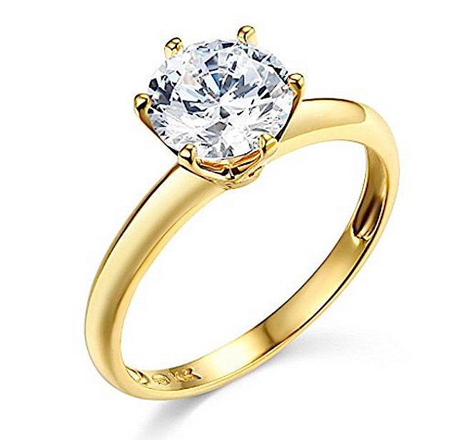 Promise Engagement Wedding Ring
 1 Ct Round Cut Solitaire Engagement Wedding Promise Ring