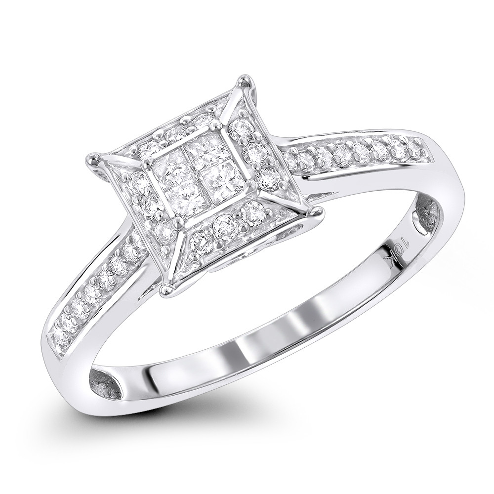 Promise Engagement Wedding Ring
 Pre Engagement Rings Diamond Promise Ring 0 34ct 10K