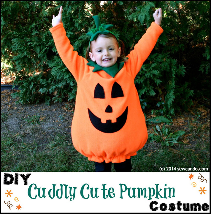 Pumpkin Costume DIY
 Sew Can Do Make A Cuddly Cute Pumpkin Costume Without A