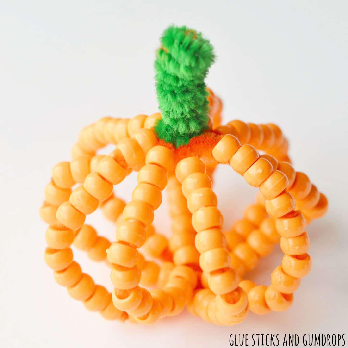 Pumpkin Craft Ideas Preschool
 Beaded Pumpkin Craft for Kids Glue Sticks and Gumdrops