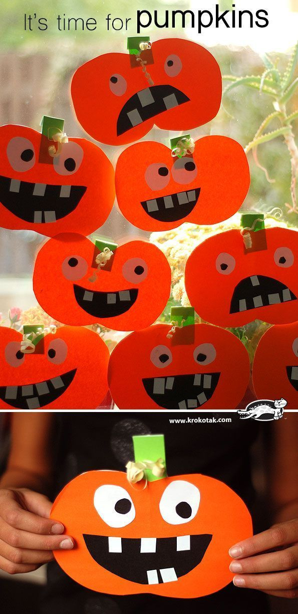Pumpkin Craft Ideas Preschoolers
 Fall crafts for kids so Simply and Beatiful
