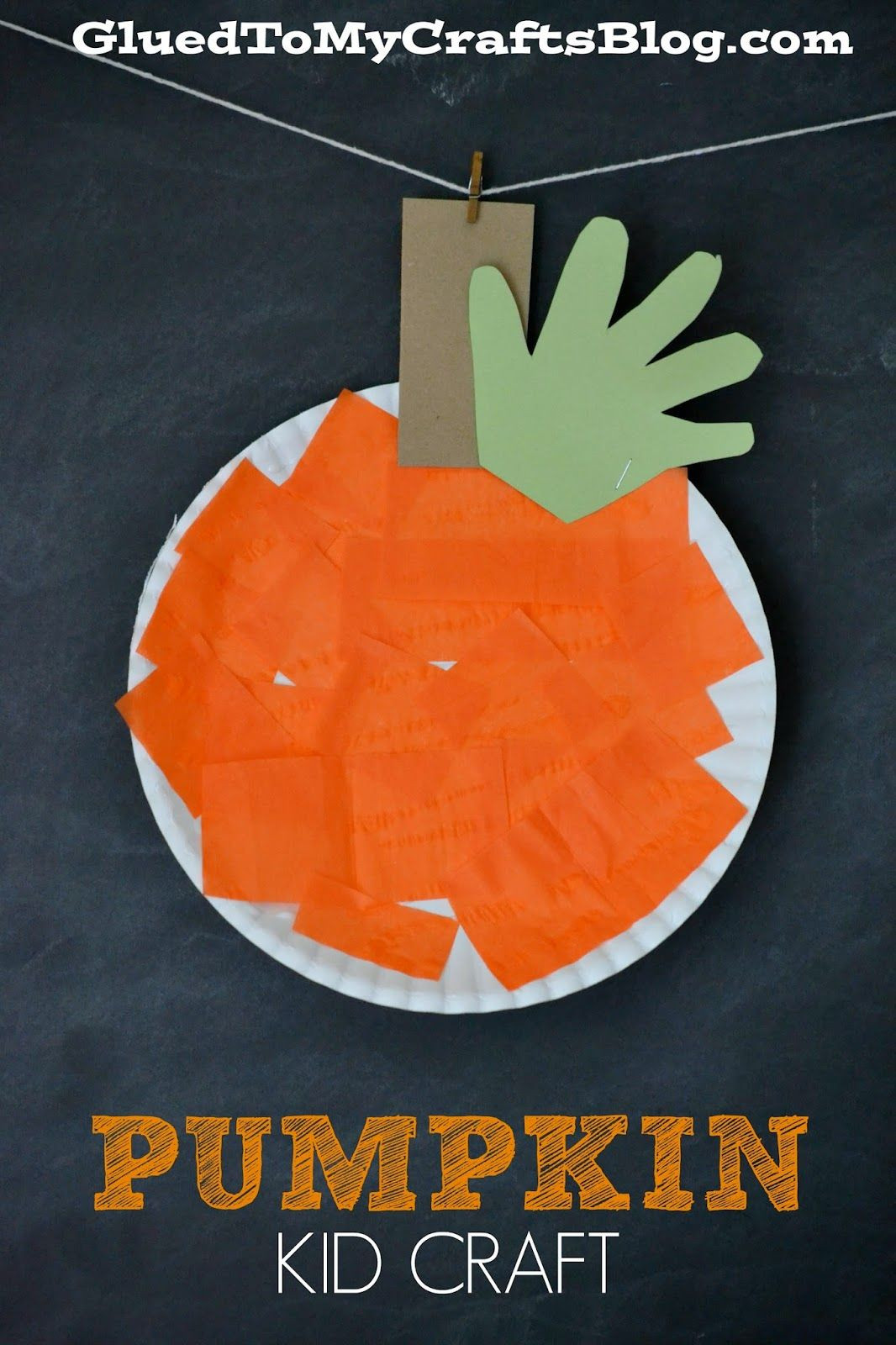 Pumpkin Craft Ideas Preschoolers
 Paper Plate Pumpkin Kid Craft