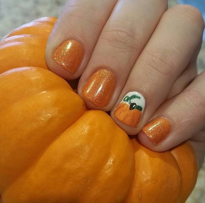 Pumpkin Nail Designs
 Pumpkin Nail Art Ideas