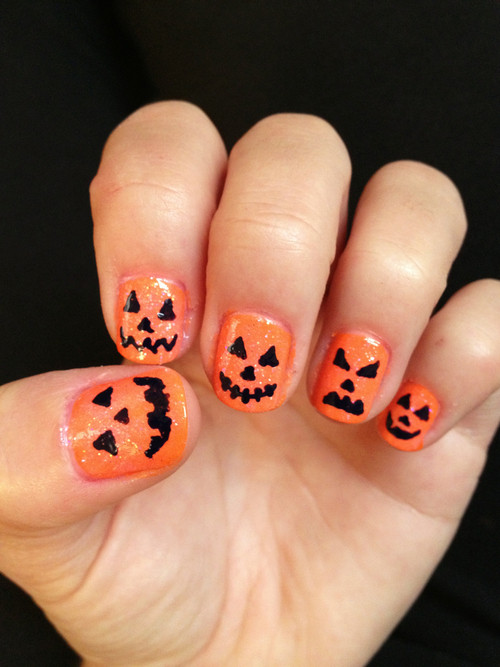 Pumpkin Nail Designs
 Nail Art