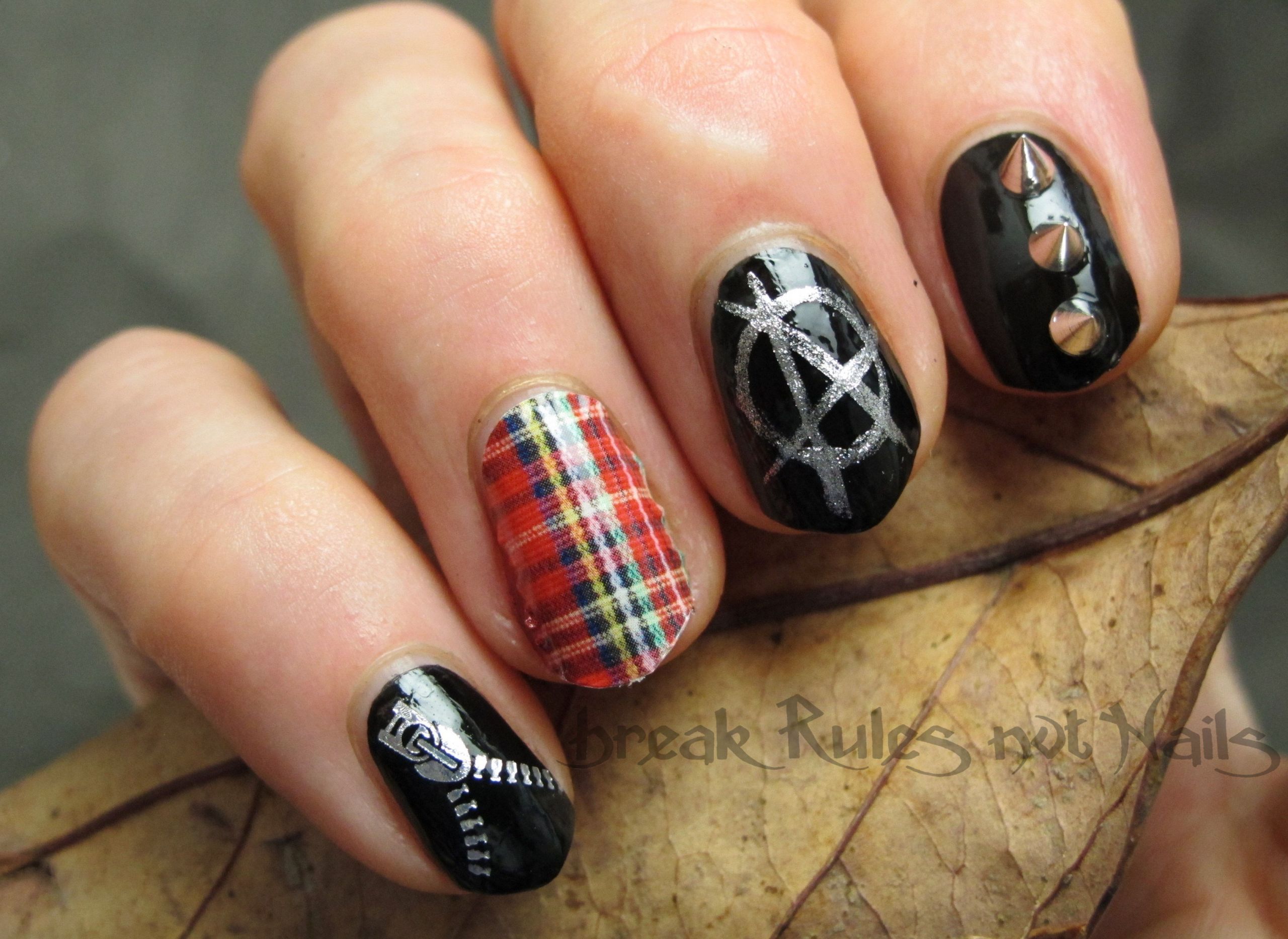 4. "Pop Punk Inspired Nails" - wide 8