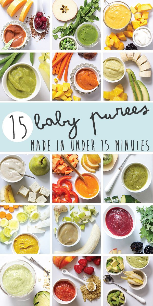 Puree Recipes For Baby
 15 Fast Baby Food Recipes made in under 15 minutes