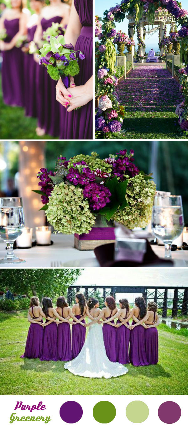 Purple And Green Wedding Colors
 Five Fantastic Spring and Summer Wedding Color Palette