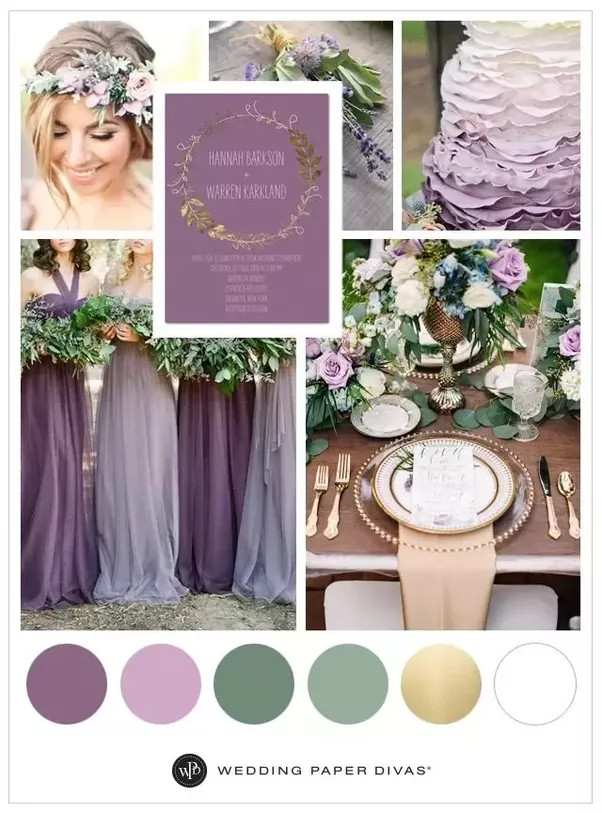 Purple And Green Wedding Colors
 What colors go with gold purple and white Quora