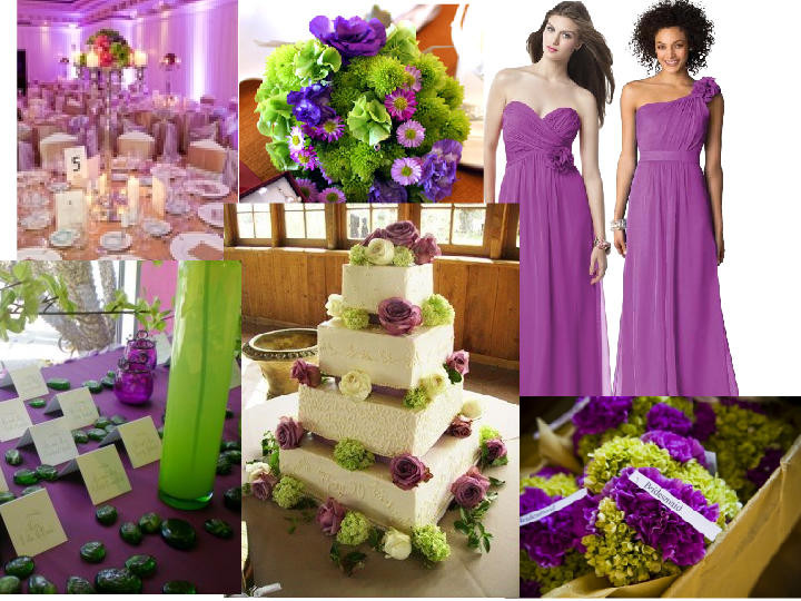 Purple And Green Wedding Colors
 Purple Lime Green and Ivory Wedding PANTONE WEDDING