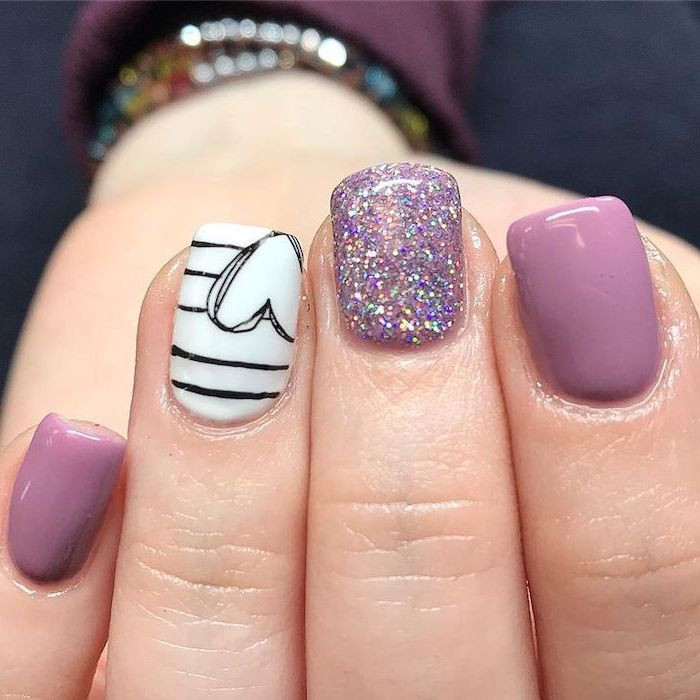 Purple And White Nail Designs
 1001 ideas for cute nail designs you can rock this summer